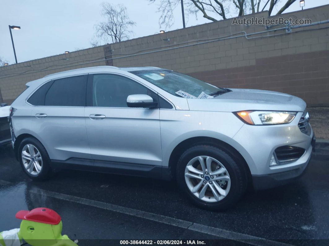 2019 Ford Edge Sel Silver vin: 2FMPK3J90KBC63206