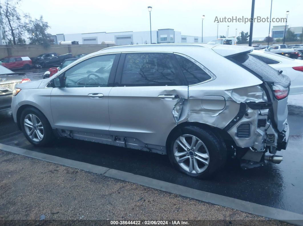 2019 Ford Edge Sel Silver vin: 2FMPK3J90KBC63206