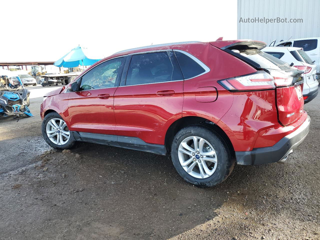 2020 Ford Edge Sel Красный vin: 2FMPK3J90LBA13630