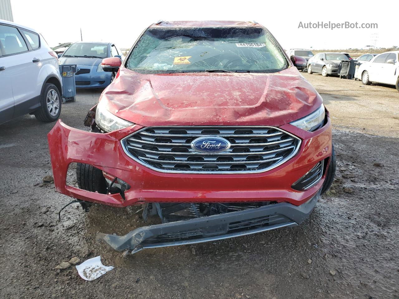 2020 Ford Edge Sel Red vin: 2FMPK3J90LBA13630