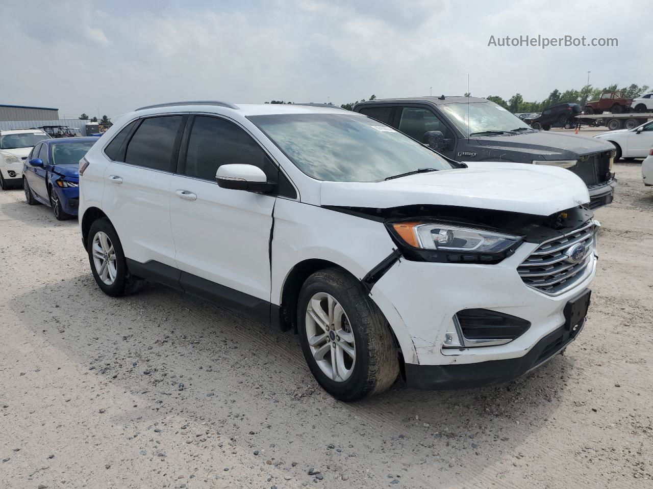 2020 Ford Edge Sel Белый vin: 2FMPK3J90LBA26703