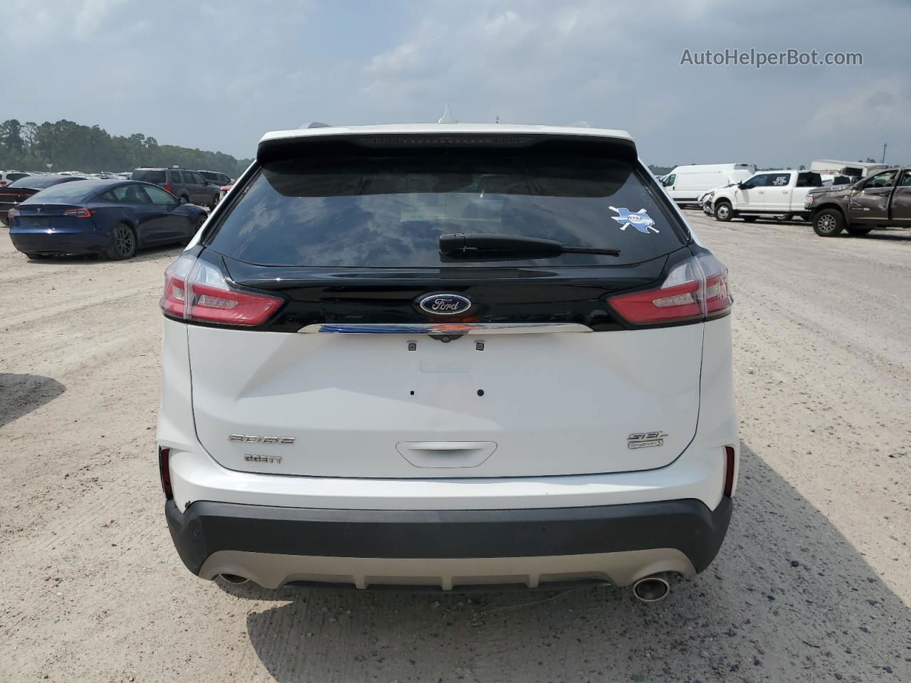 2020 Ford Edge Sel Белый vin: 2FMPK3J90LBA26703