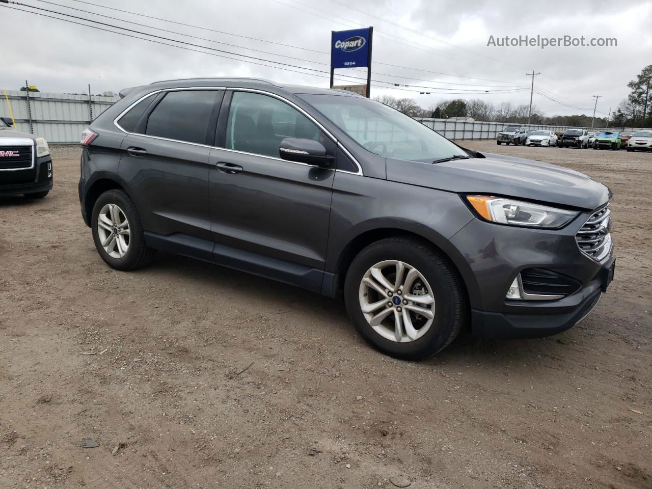 2020 Ford Edge Sel Gray vin: 2FMPK3J90LBA73035