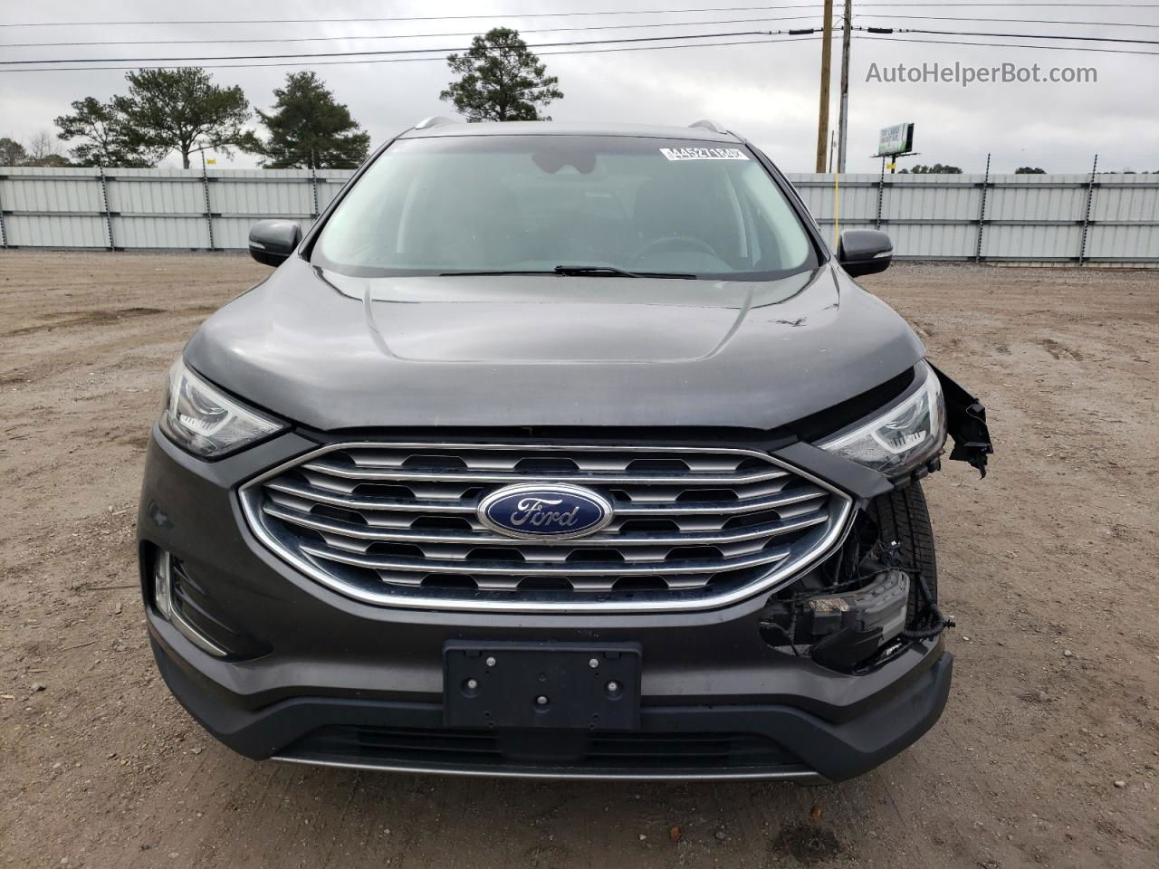 2020 Ford Edge Sel Серый vin: 2FMPK3J90LBA73035