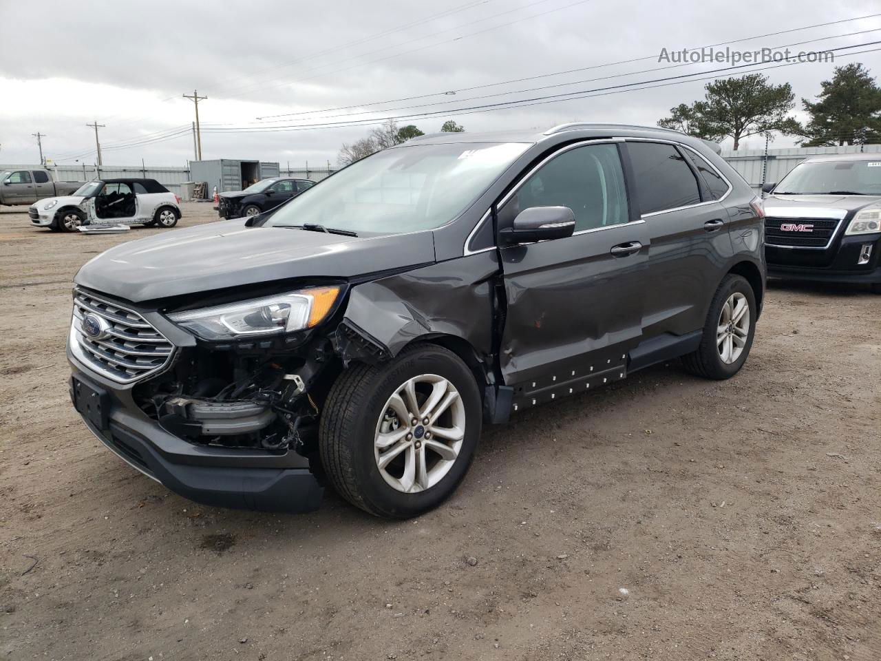 2020 Ford Edge Sel Gray vin: 2FMPK3J90LBA73035