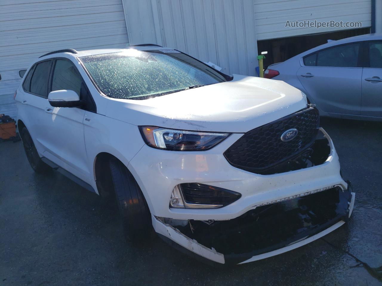 2020 Ford Edge Sel White vin: 2FMPK3J90LBB15901