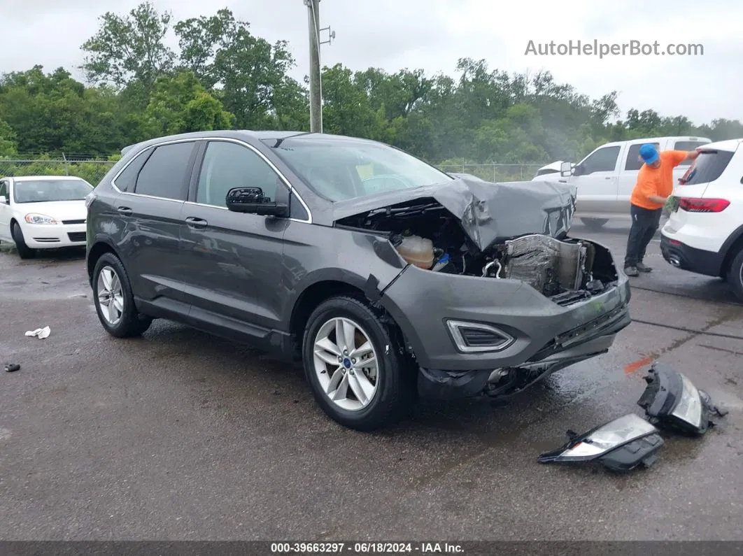 2016 Ford Edge Sel Gray vin: 2FMPK3J91GBB25696