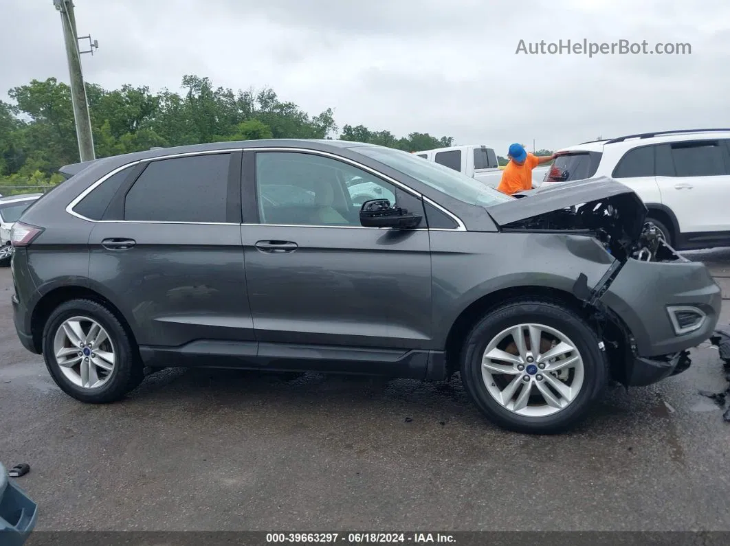 2016 Ford Edge Sel Серый vin: 2FMPK3J91GBB25696