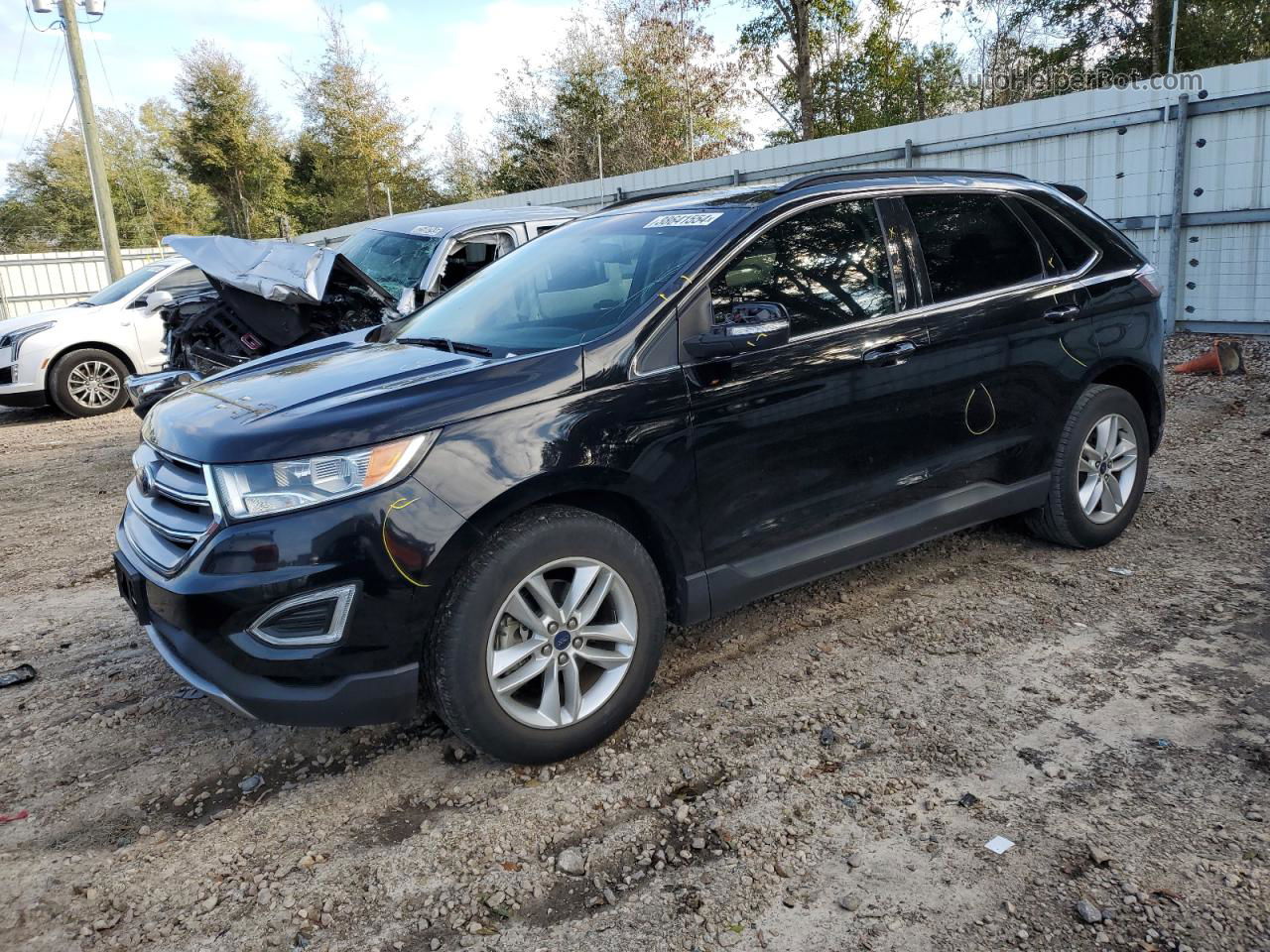 2016 Ford Edge Sel Black vin: 2FMPK3J91GBB35760