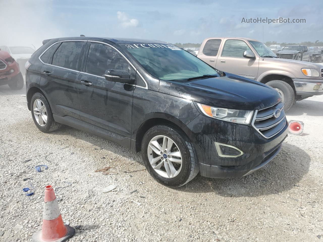 2016 Ford Edge Sel Black vin: 2FMPK3J91GBC18086