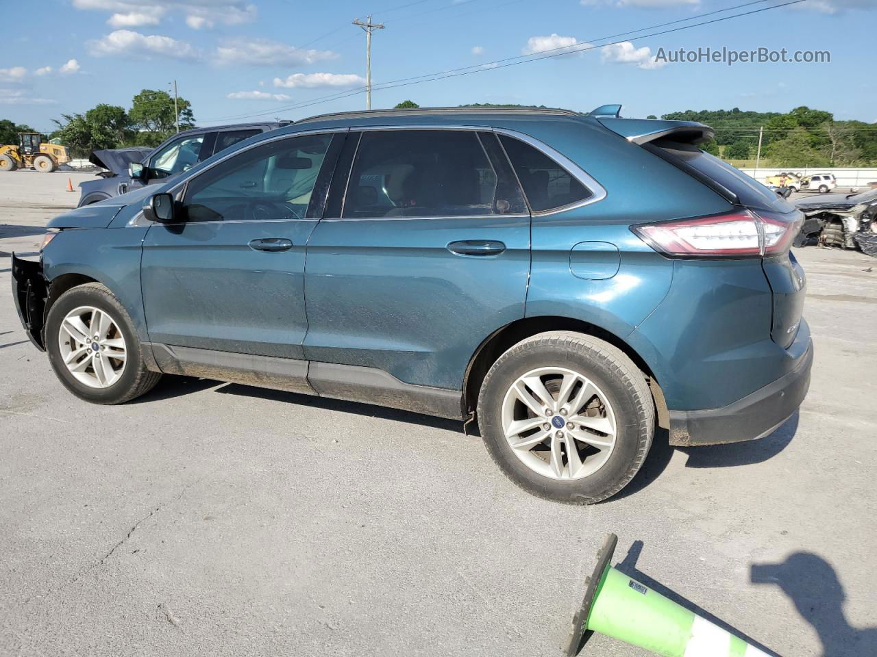 2016 Ford Edge Sel Blue vin: 2FMPK3J91GBC63433