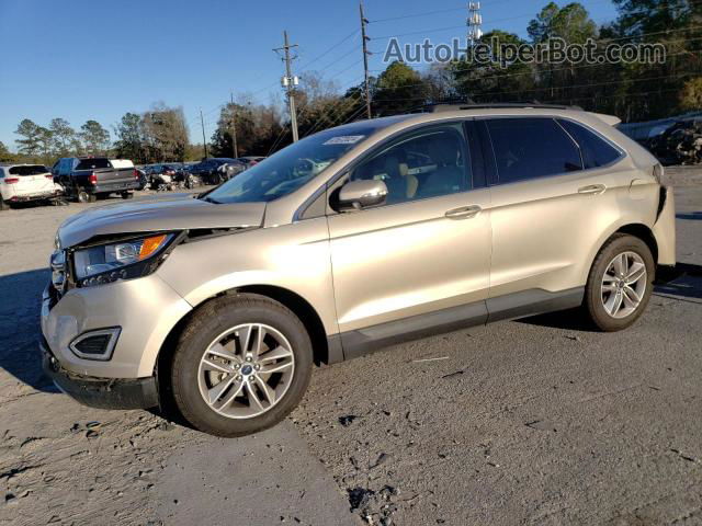 2017 Ford Edge Sel Gold vin: 2FMPK3J91HBB25358