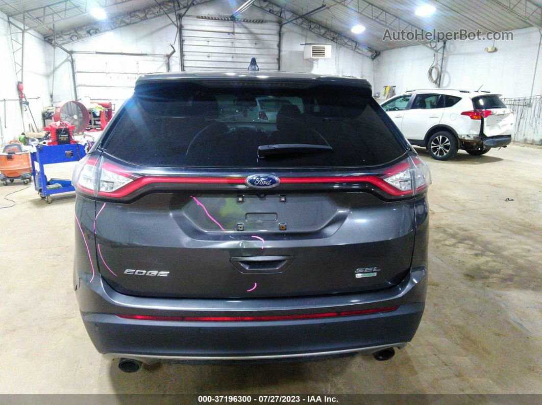 2017 Ford Edge Sel Серый vin: 2FMPK3J91HBC28246