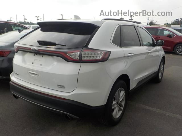 2018 Ford Edge Sel White vin: 2FMPK3J91JBB25219