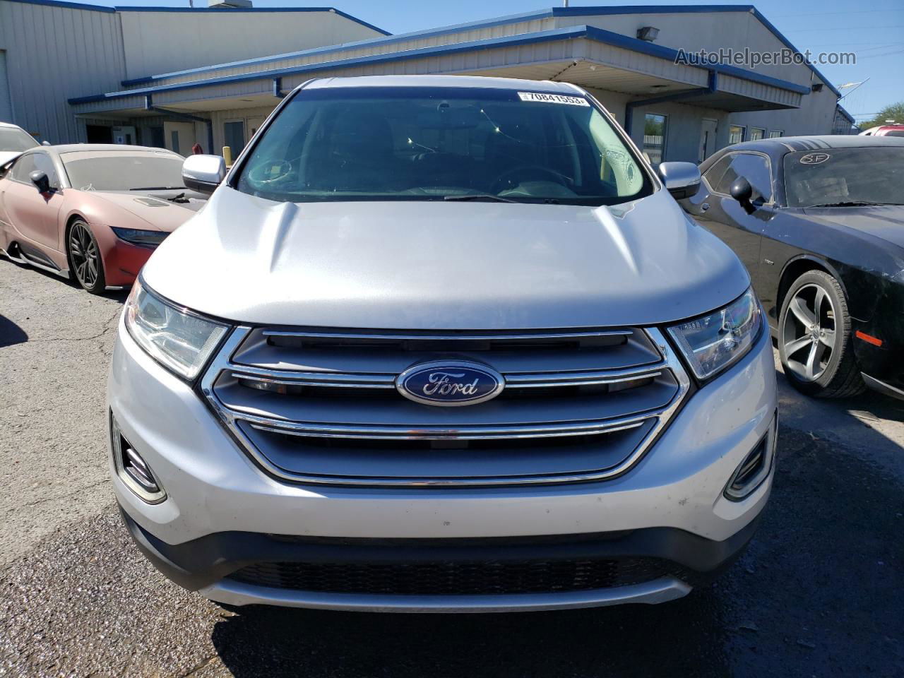 2018 Ford Edge Sel Silver vin: 2FMPK3J91JBC44789