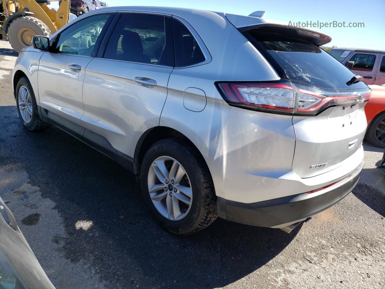 2018 Ford Edge Sel Silver vin: 2FMPK3J91JBC44789