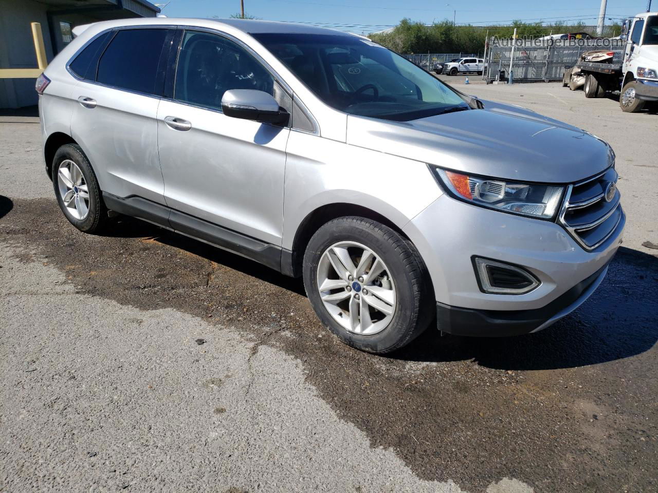 2018 Ford Edge Sel Silver vin: 2FMPK3J91JBC44789