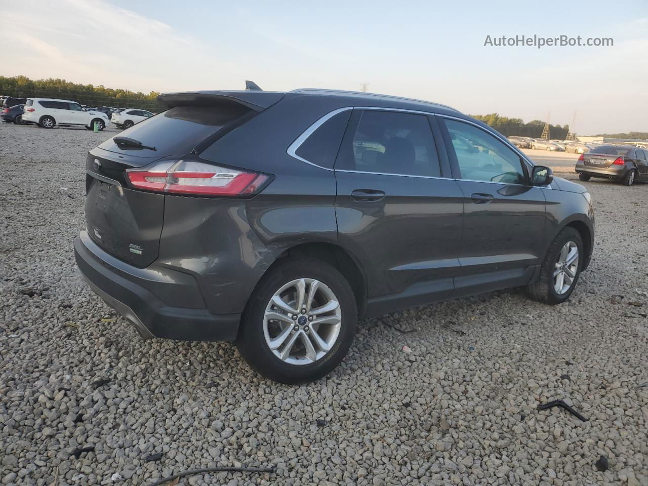 2019 Ford Edge Sel Gray vin: 2FMPK3J91KBB00693