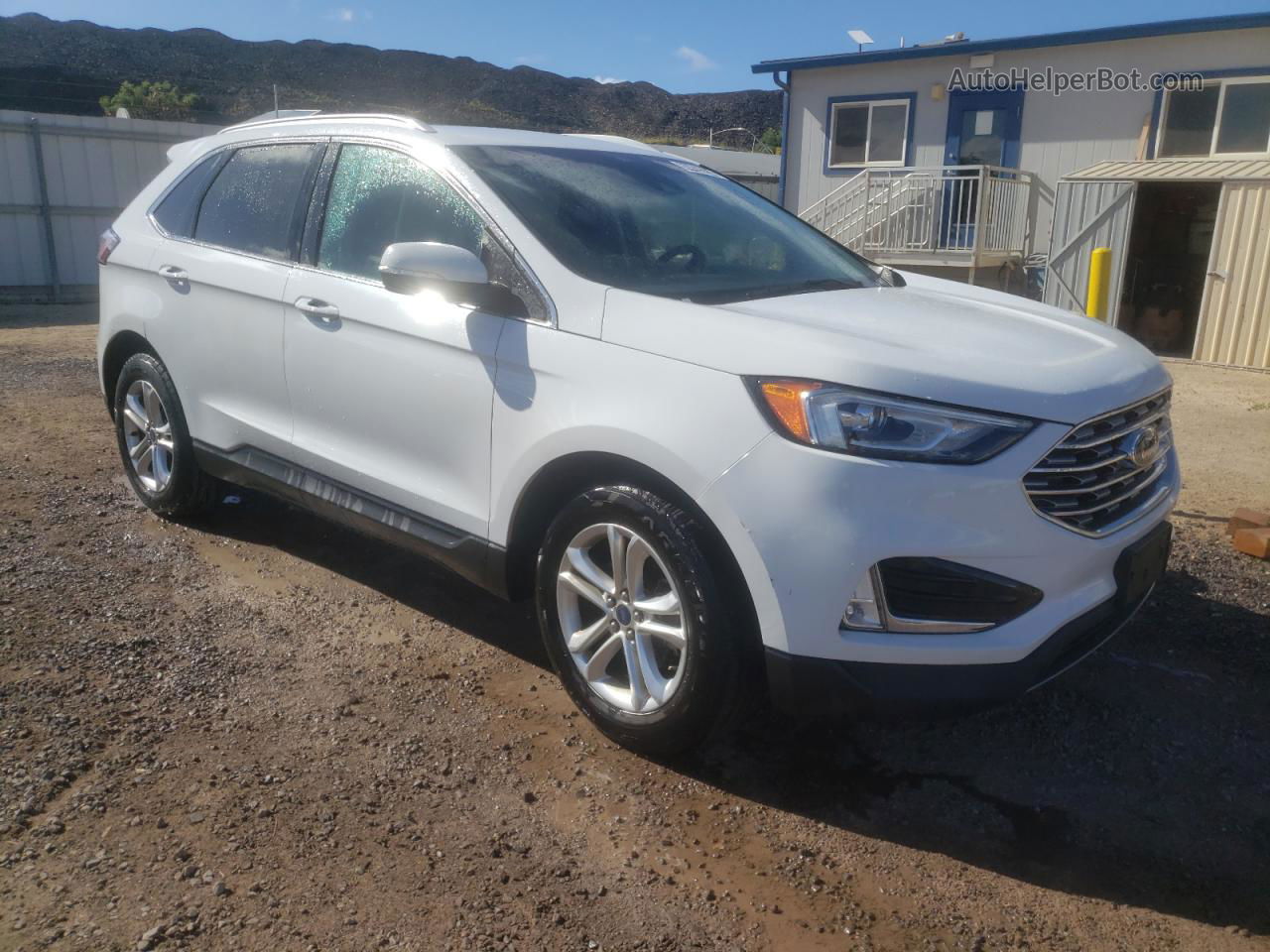 2019 Ford Edge Sel White vin: 2FMPK3J91KBB81498