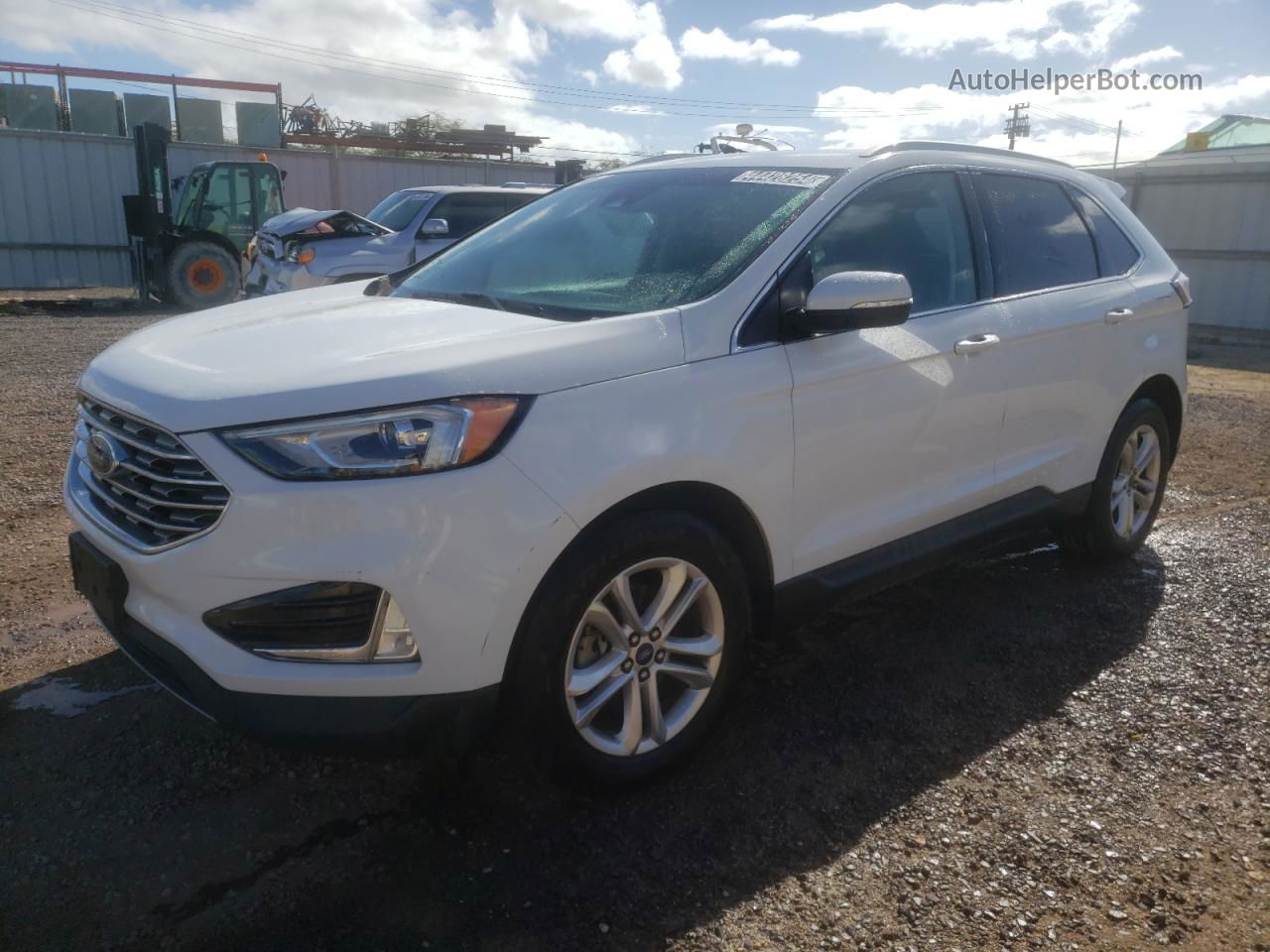 2019 Ford Edge Sel Белый vin: 2FMPK3J91KBB81498