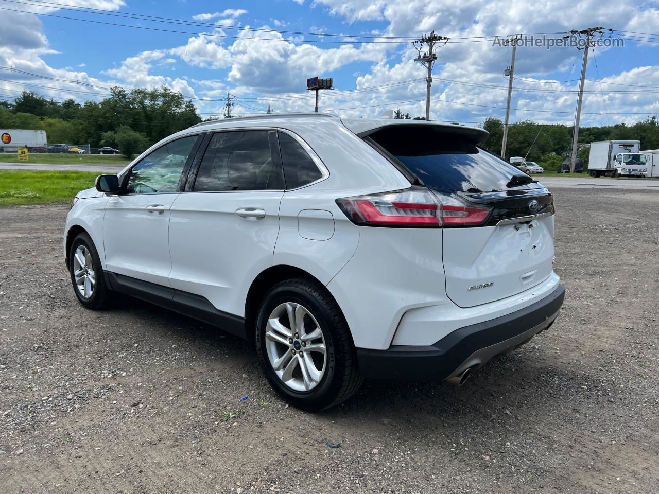 2020 Ford Edge Sel White vin: 2FMPK3J91LBA31389