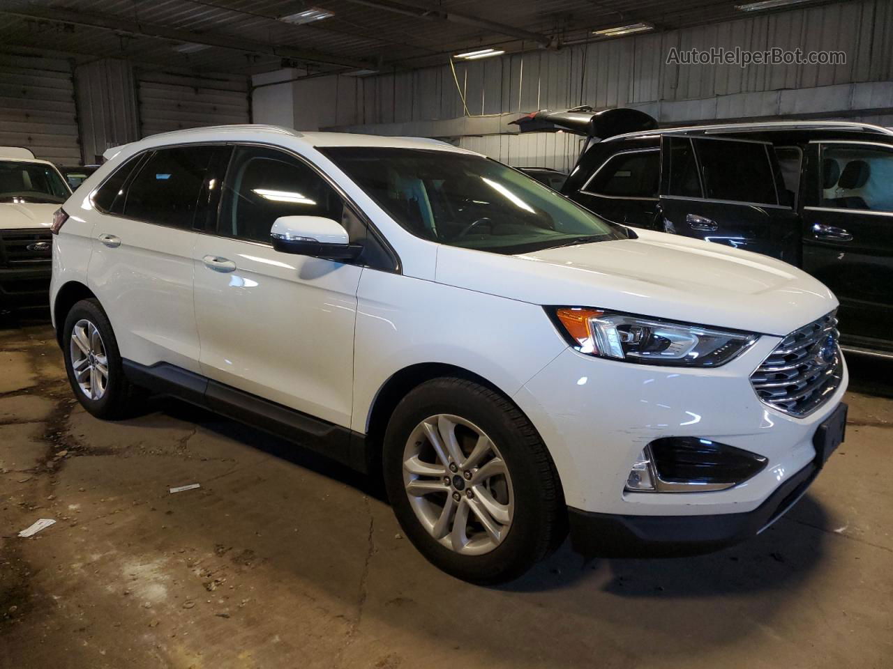 2020 Ford Edge Sel White vin: 2FMPK3J91LBA73058