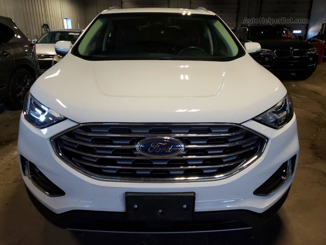 2020 Ford Edge Sel White vin: 2FMPK3J91LBA73058