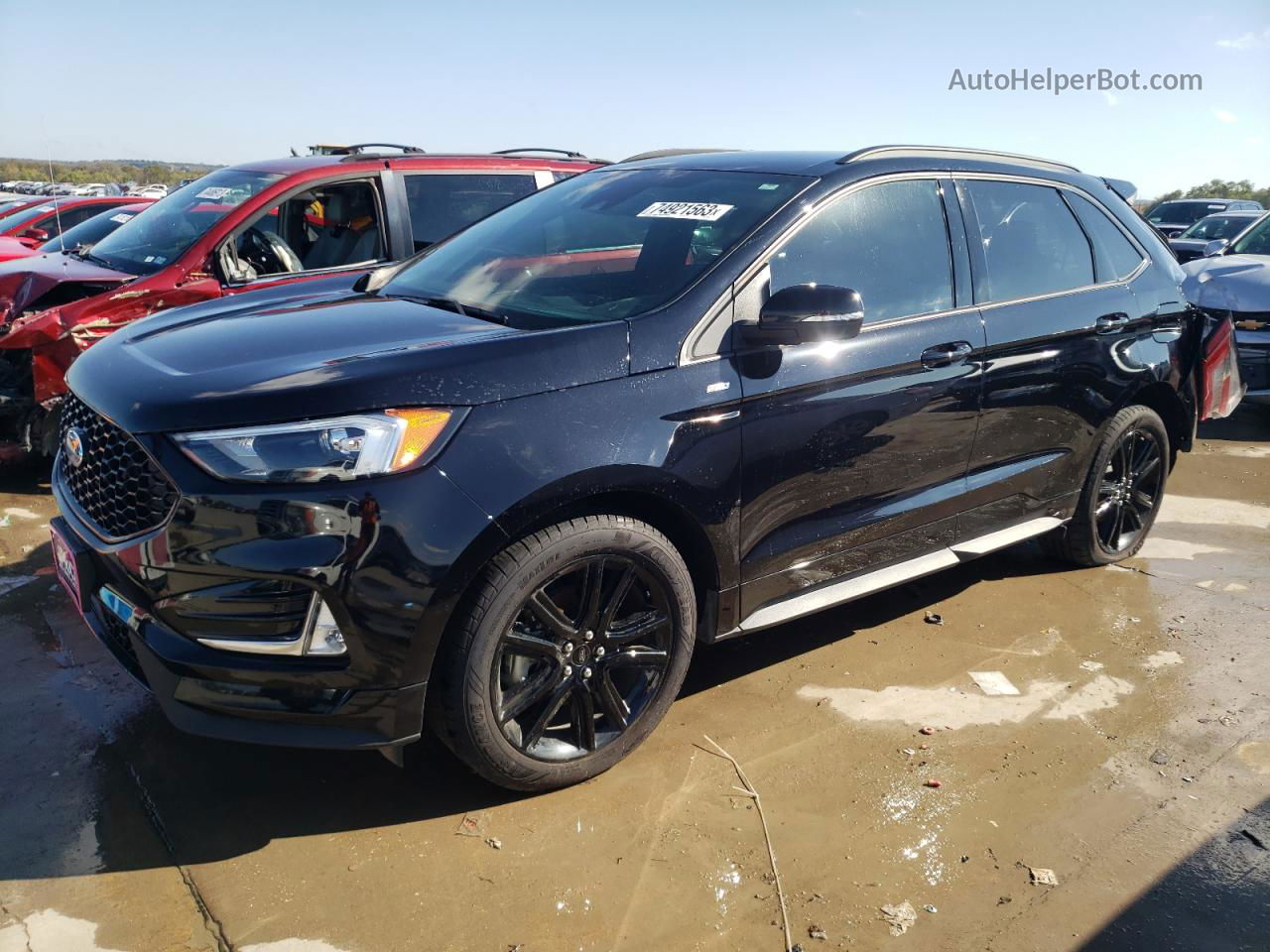 2020 Ford Edge Sel Black vin: 2FMPK3J91LBB12490