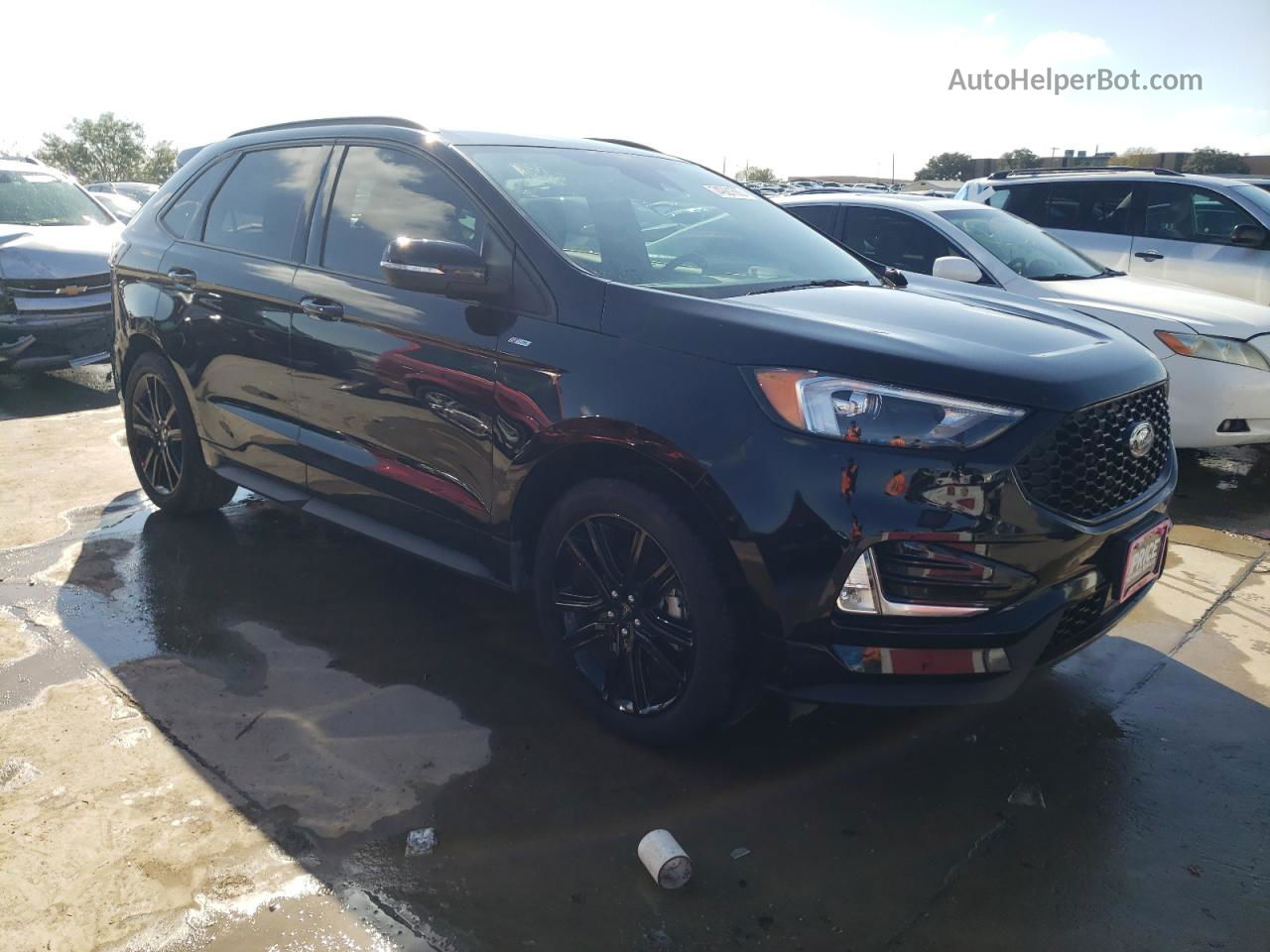 2020 Ford Edge Sel Black vin: 2FMPK3J91LBB12490