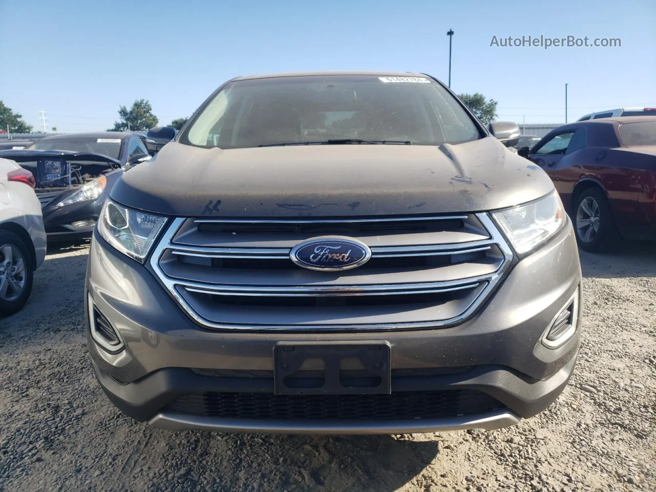 2016 Ford Edge Sel Угольный vin: 2FMPK3J92GBB73451