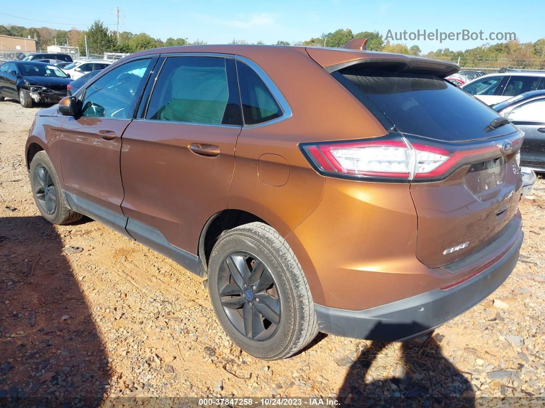 2017 Ford Edge Sel Orange vin: 2FMPK3J92HBB58644