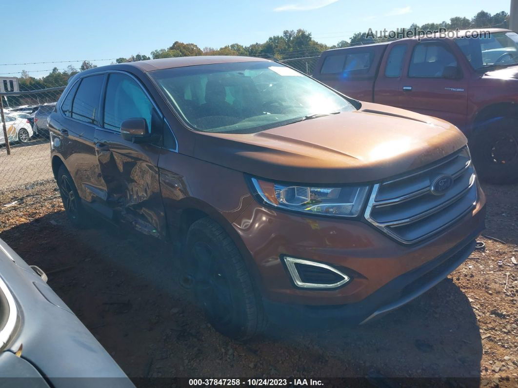 2017 Ford Edge Sel Orange vin: 2FMPK3J92HBB58644