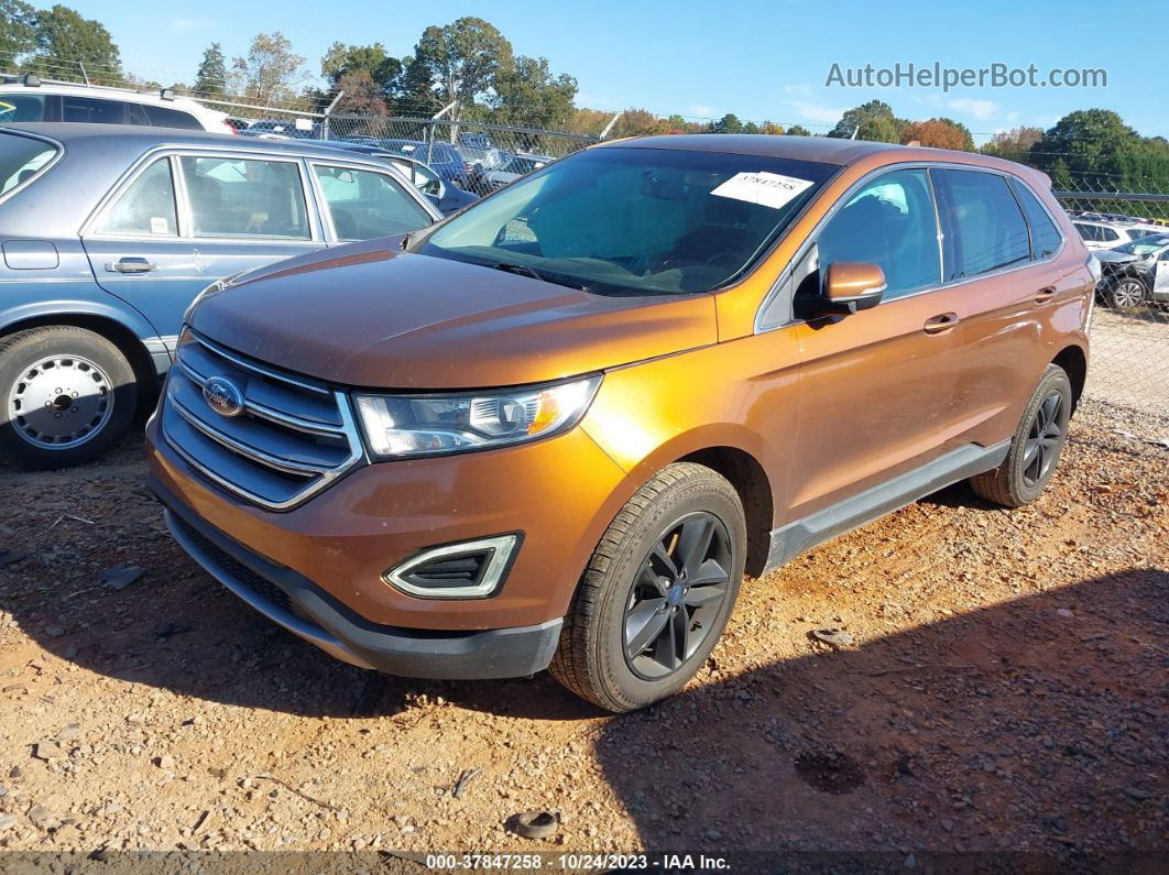 2017 Ford Edge Sel Orange vin: 2FMPK3J92HBB58644