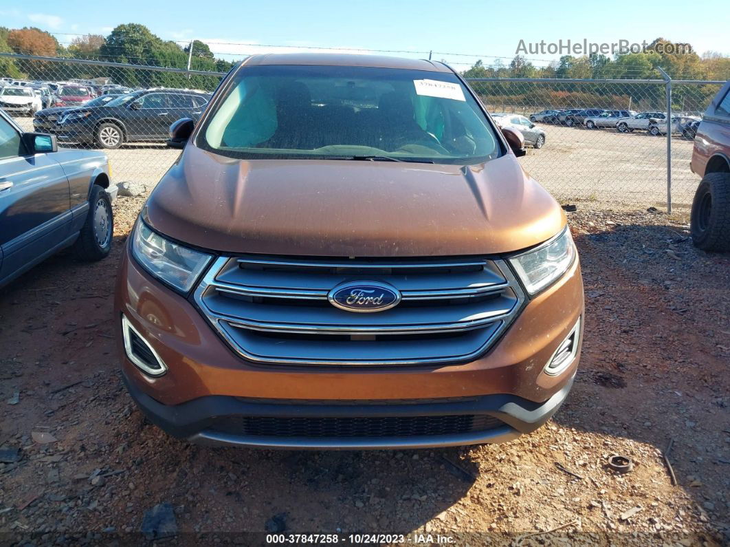 2017 Ford Edge Sel Orange vin: 2FMPK3J92HBB58644