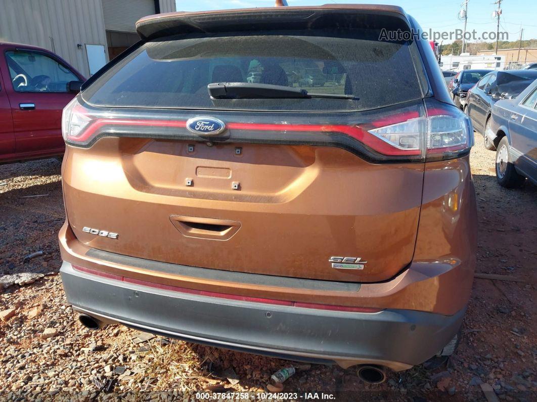 2017 Ford Edge Sel Orange vin: 2FMPK3J92HBB58644