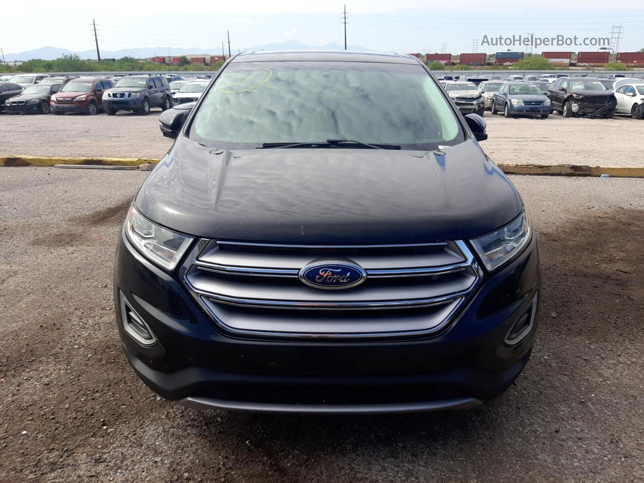 2017 Ford Edge Sel Black vin: 2FMPK3J92HBB58689