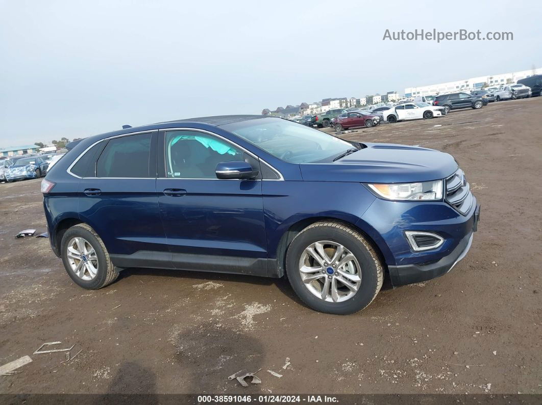 2017 Ford Edge Sel Dark Blue vin: 2FMPK3J92HBC02724