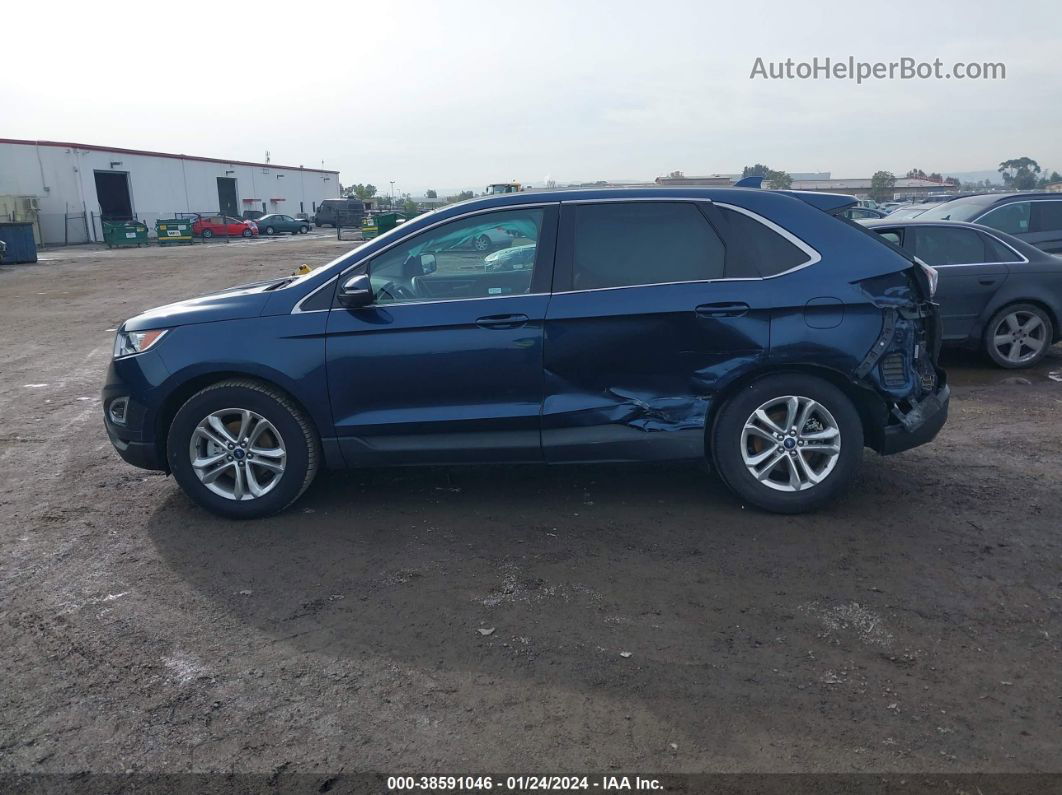 2017 Ford Edge Sel Dark Blue vin: 2FMPK3J92HBC02724