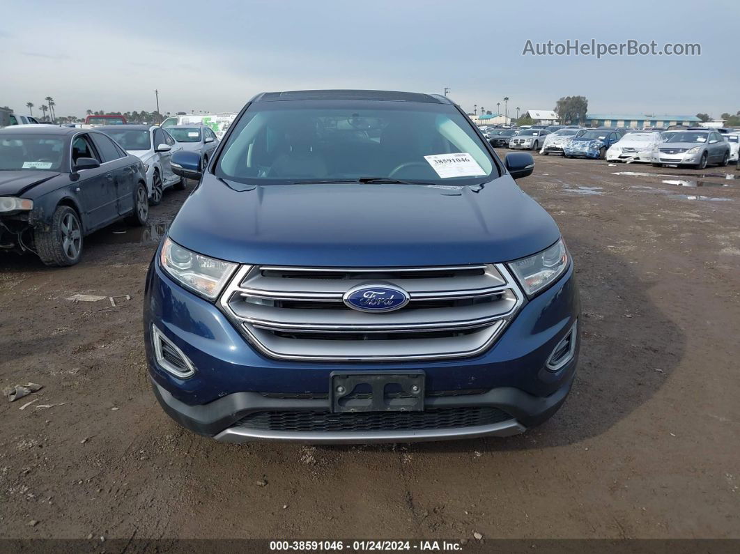 2017 Ford Edge Sel Dark Blue vin: 2FMPK3J92HBC02724