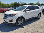 2017 Ford Edge Sel White vin: 2FMPK3J92HBC28112