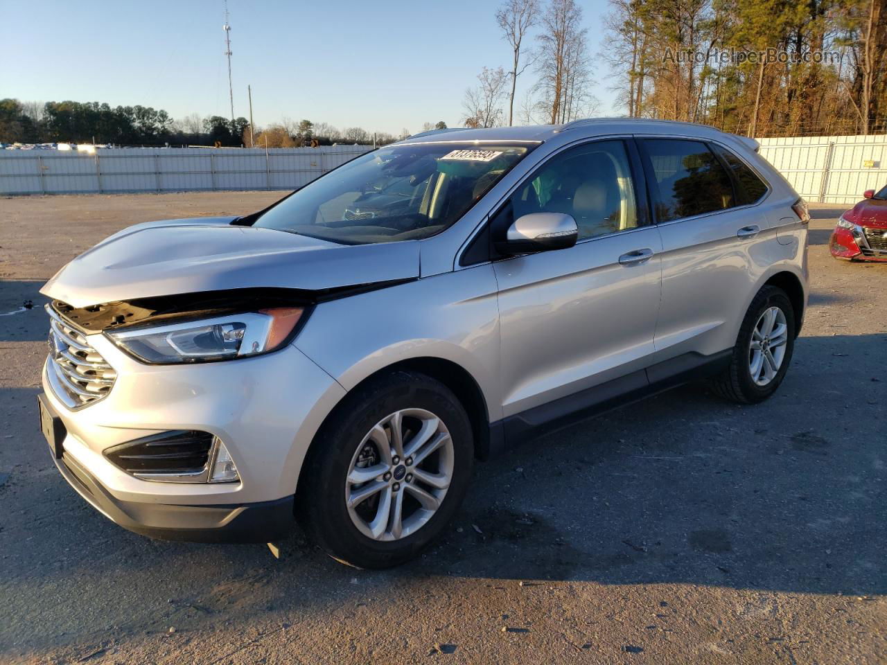 2019 Ford Edge Sel Silver vin: 2FMPK3J92KBC69198