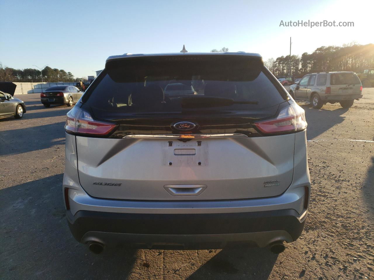 2019 Ford Edge Sel Silver vin: 2FMPK3J92KBC69198