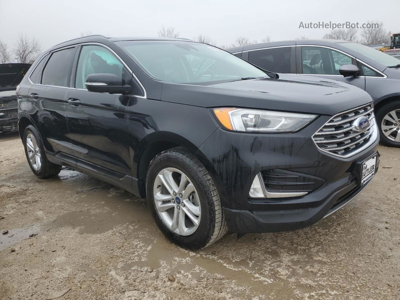 2020 Ford Edge Sel Черный vin: 2FMPK3J92LBA28503