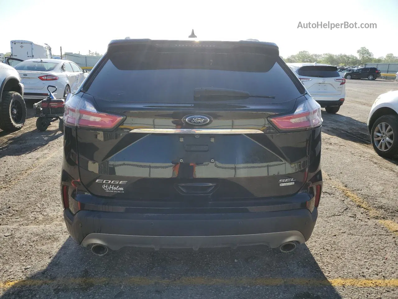 2020 Ford Edge Sel Black vin: 2FMPK3J92LBA29487