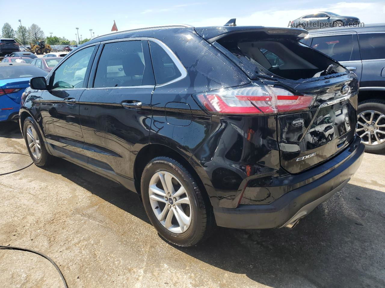 2020 Ford Edge Sel Black vin: 2FMPK3J92LBA95649