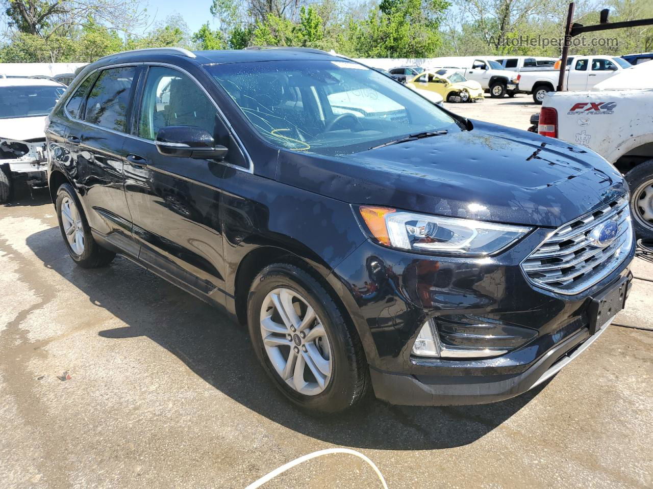 2020 Ford Edge Sel Black vin: 2FMPK3J92LBA95649