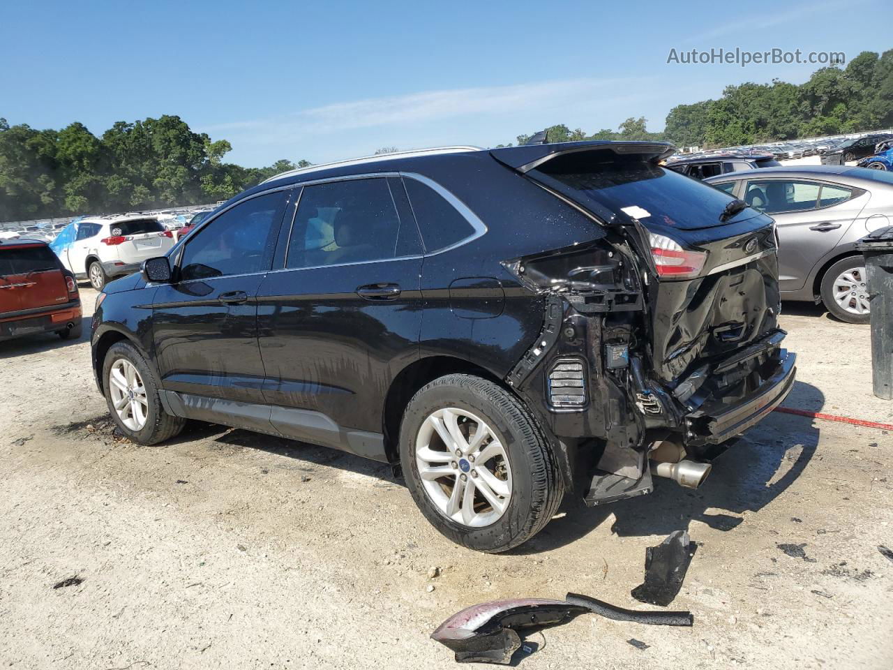 2020 Ford Edge Sel Black vin: 2FMPK3J92LBB11977