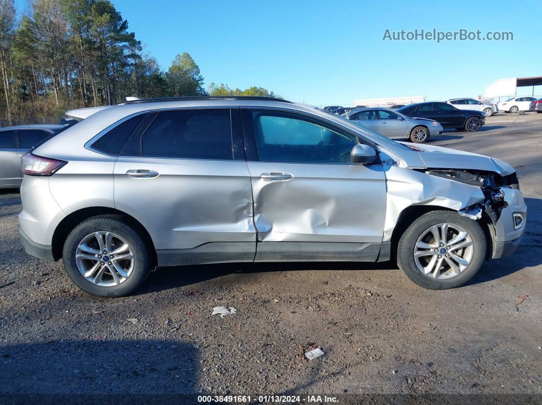 2016 Ford Edge Sel Silver vin: 2FMPK3J93GBB56173