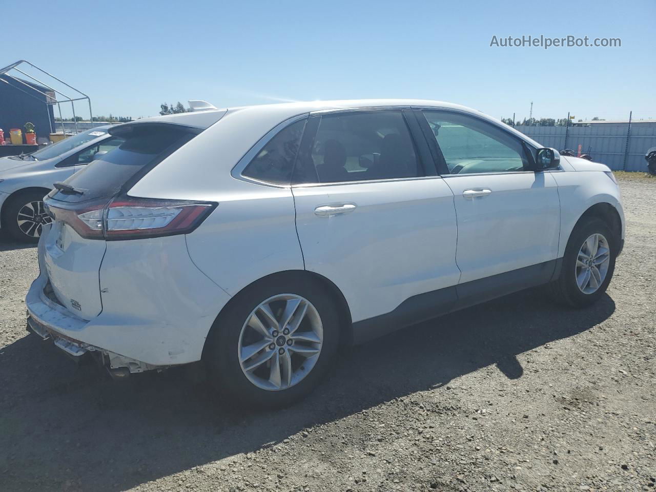 2016 Ford Edge Sel White vin: 2FMPK3J93GBB89304