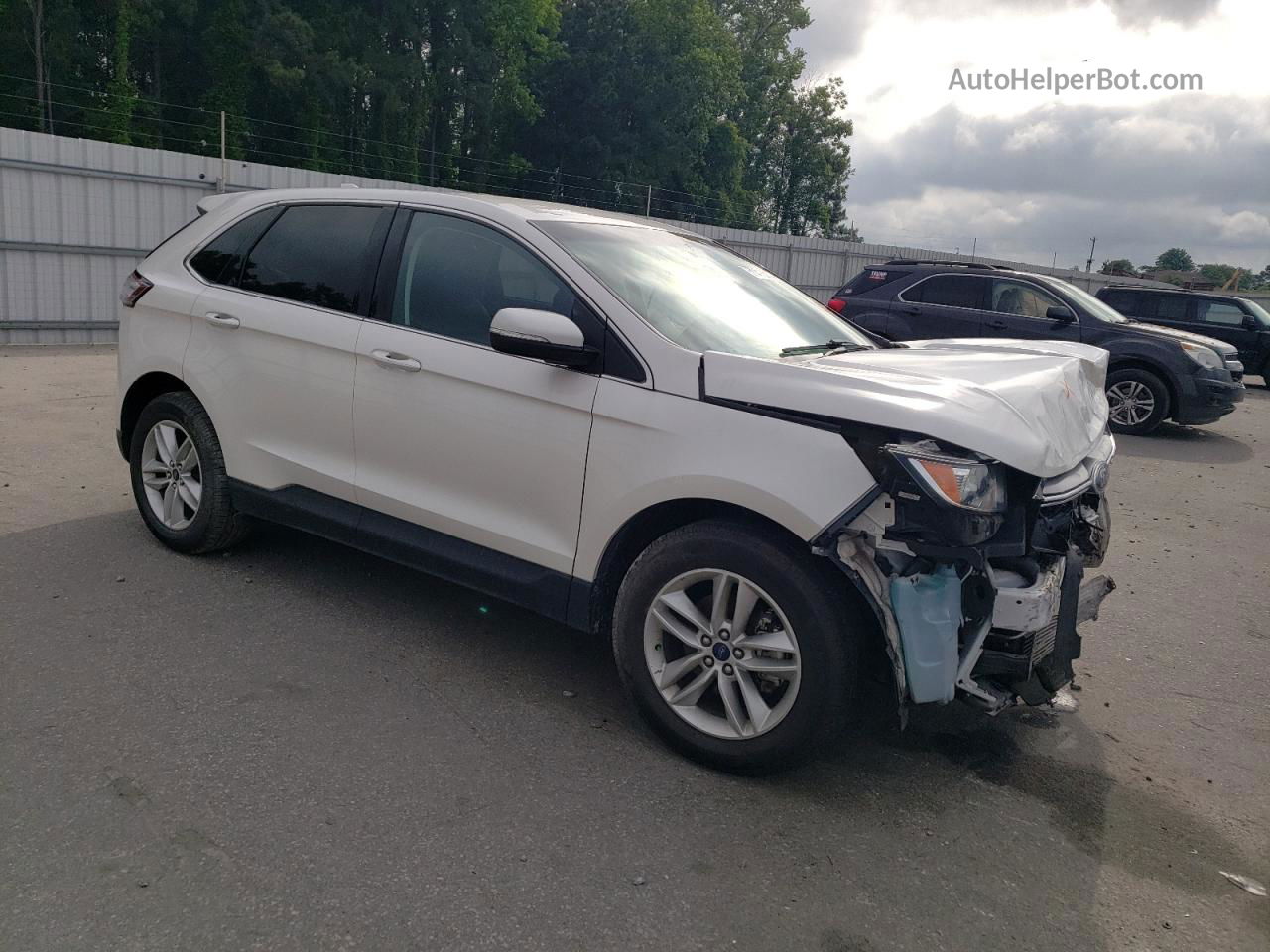 2016 Ford Edge Sel White vin: 2FMPK3J93GBB89478